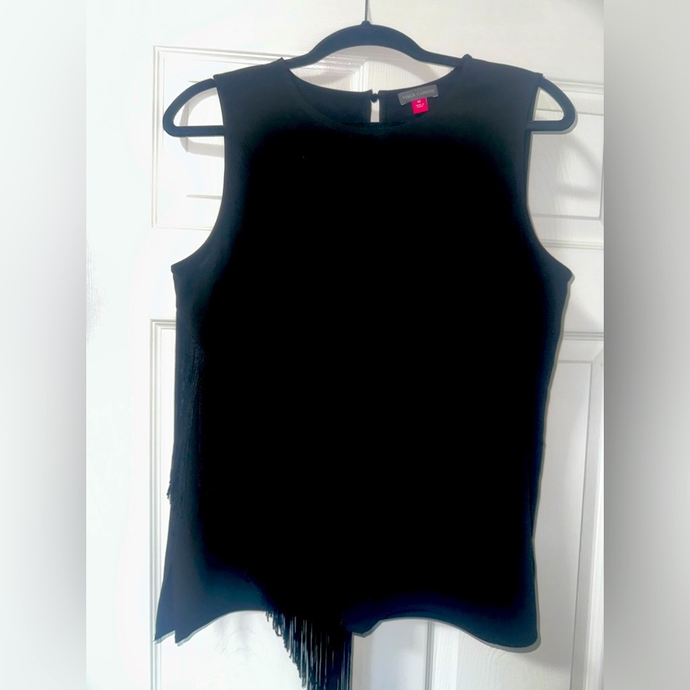 Vince Camuto blouse with fringes